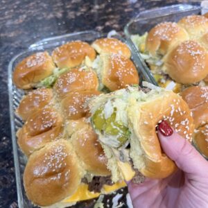 cheesy big mac sliders