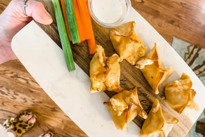 Buffalo Wonton Chicken Bites