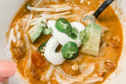 Slow Cooker Chicken Chili 