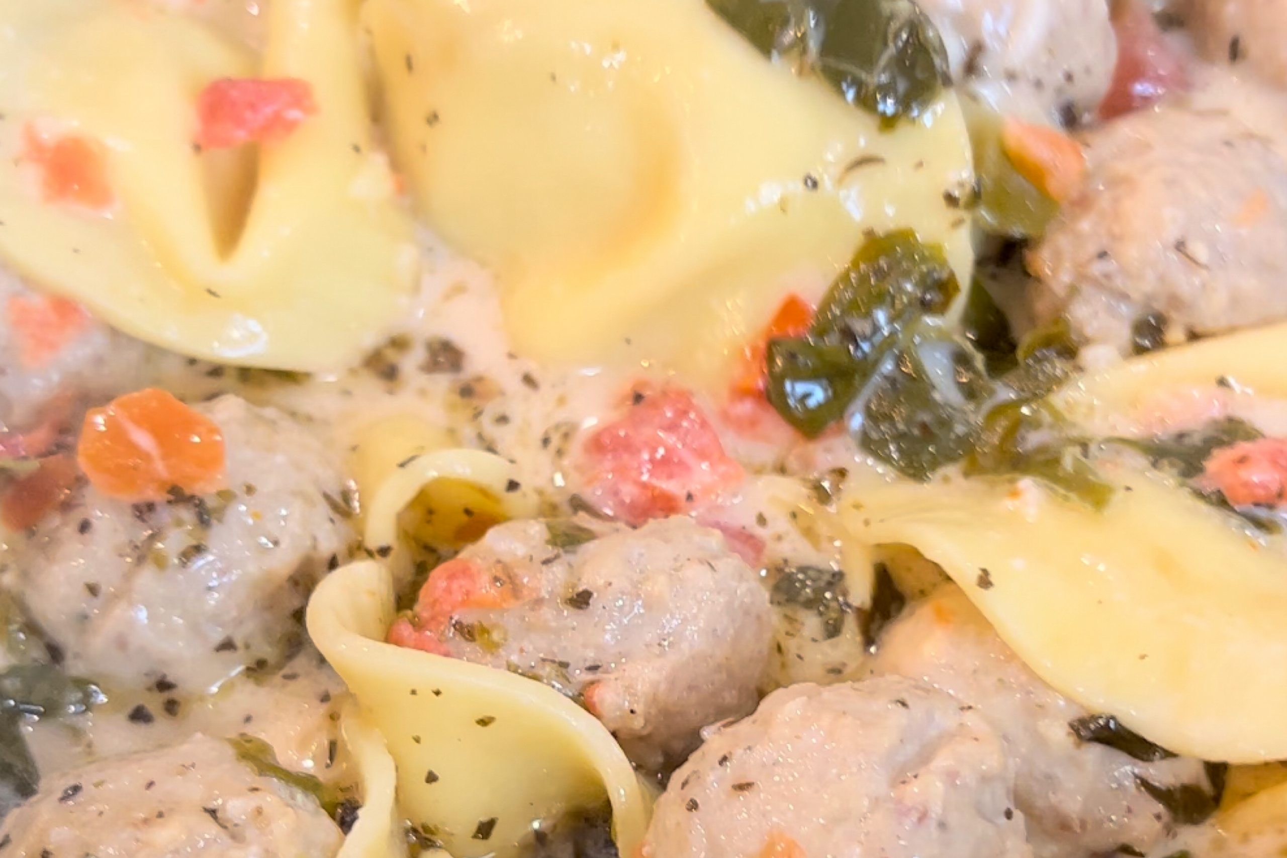 Easy Meatball and Ravioli Soup