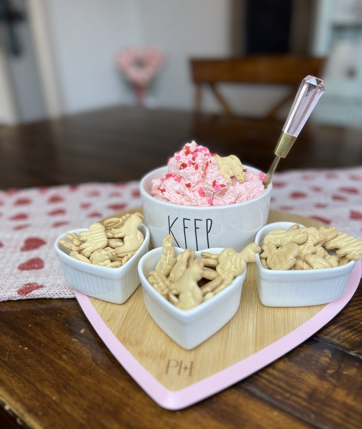 Valentine's Day Strawberry Cake Dip