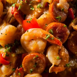 Shrimp and Sausage Skillet