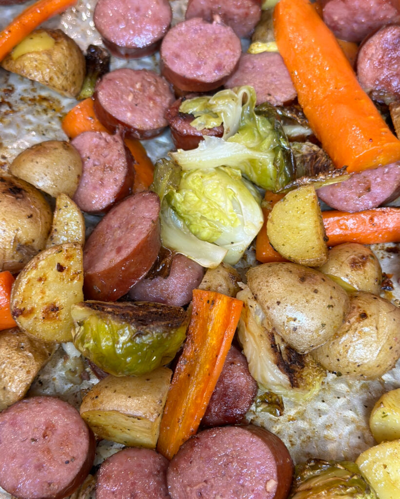 Sheet Pan Smoked Sausage and Veggies