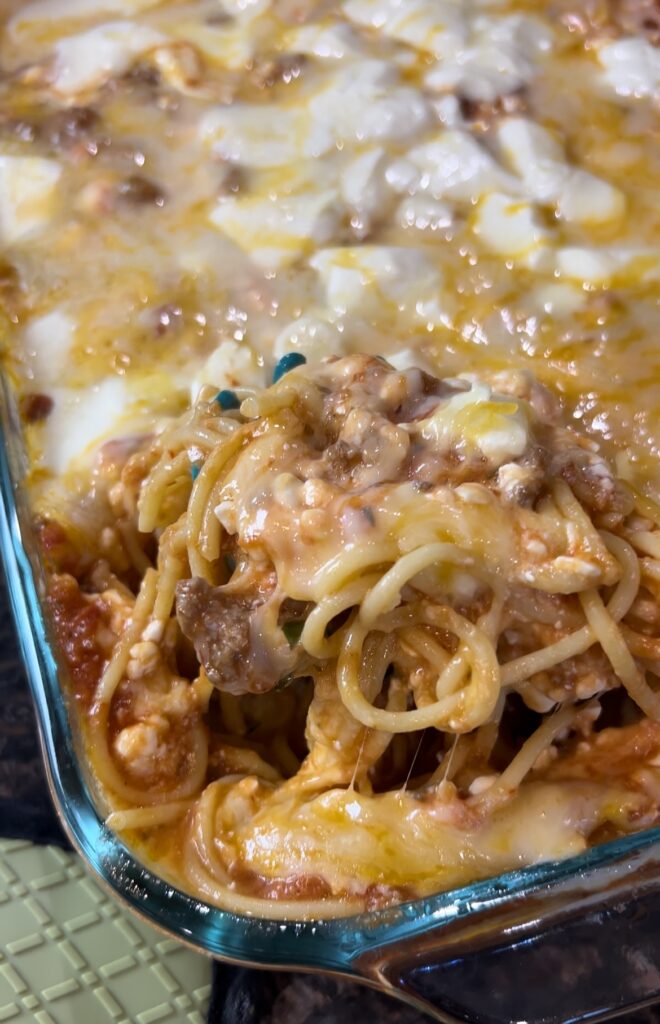 Baked Million Dollar Spaghetti