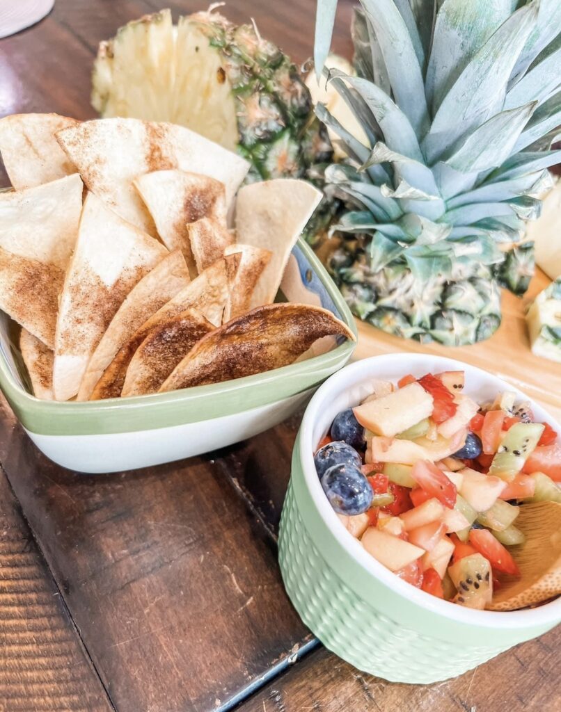 Fruit Salsa With Cinnamon Chips