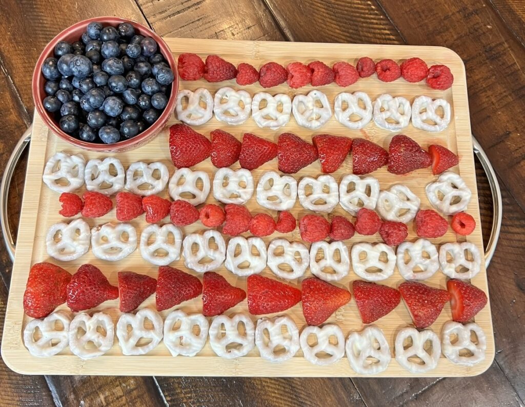 American Flag Fruit Charcuterie Board