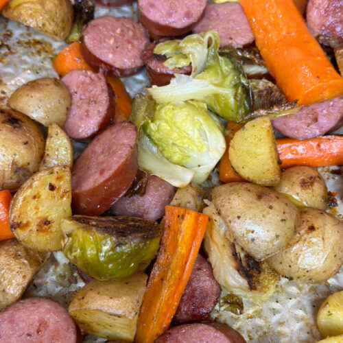 Sheet Pan Sausage and Veggies - Crazy Busy Mama