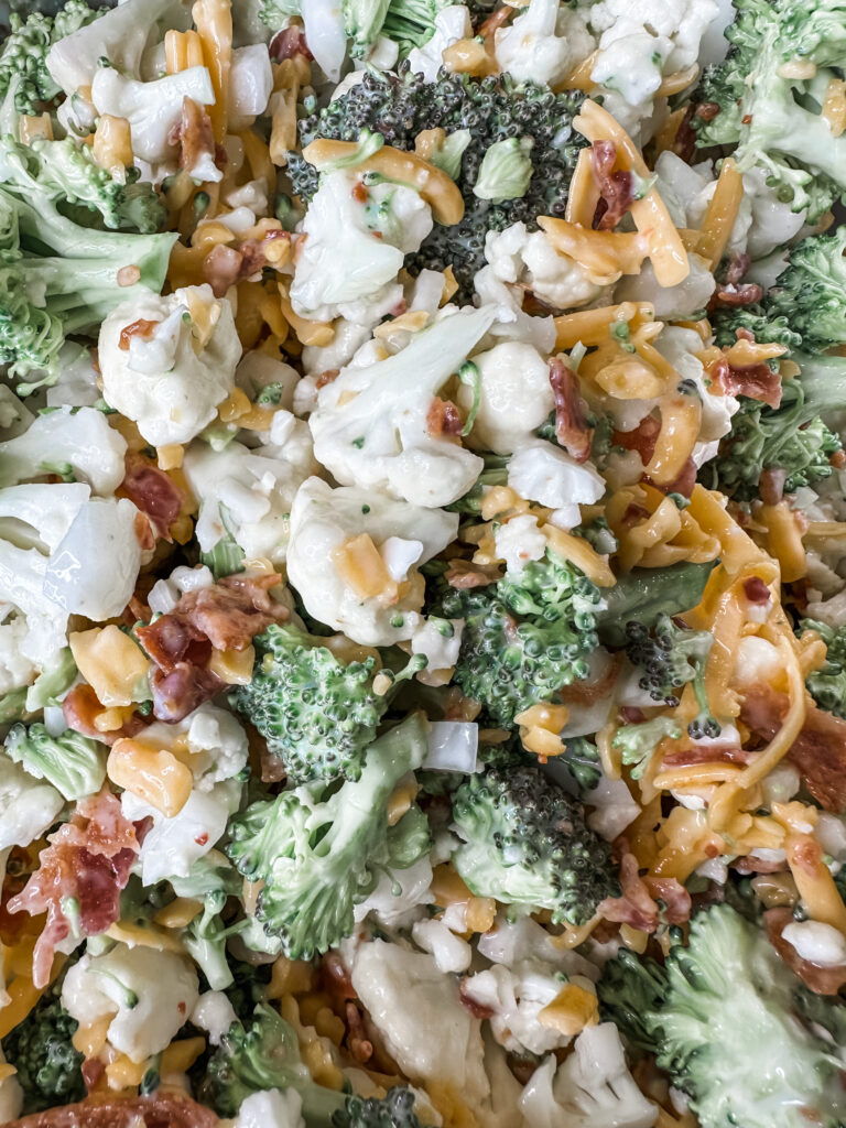 Broccoli Cauliflower Salad