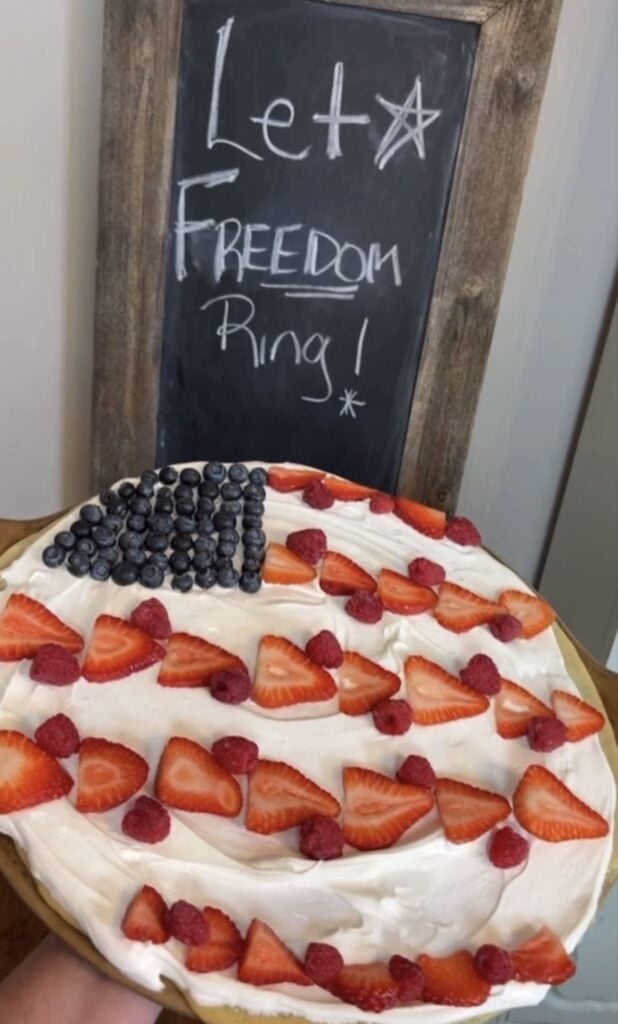 American Flag Cookie