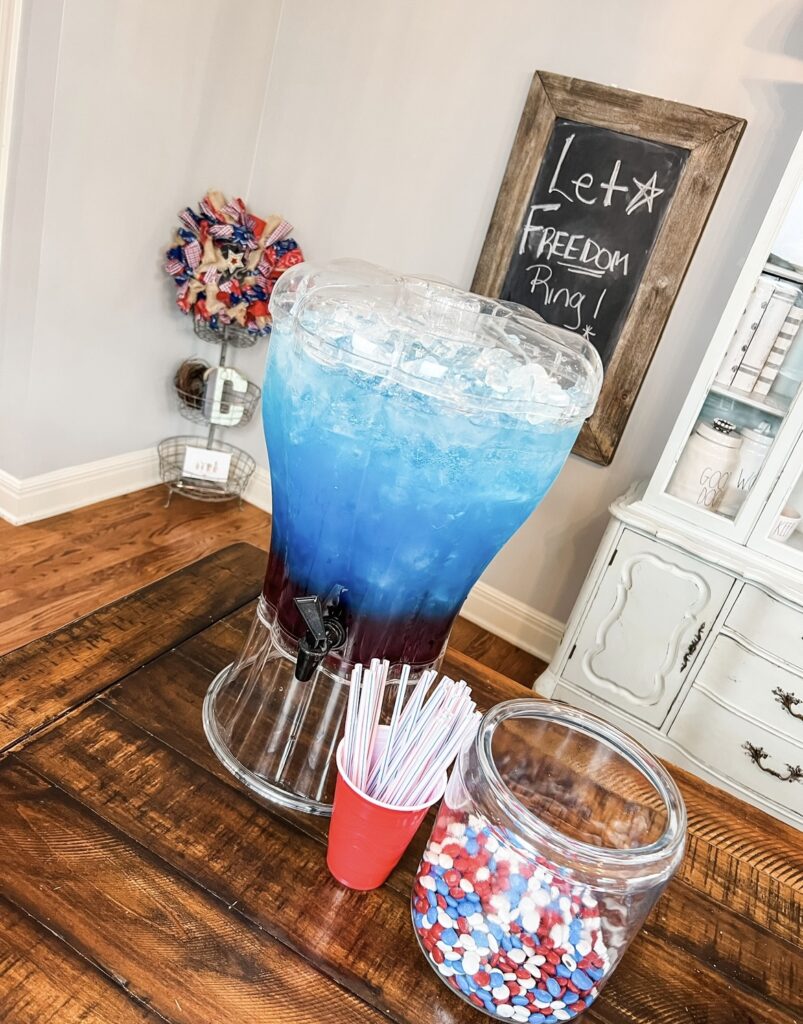 red white and blue drinks