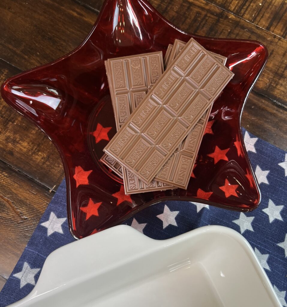 a Red White and Blue Dessert
