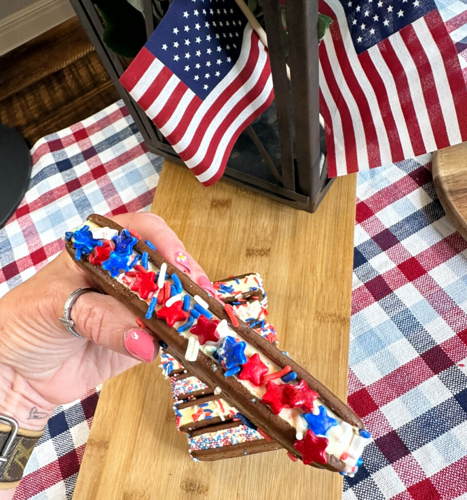 patriotic ice cream sandwiches