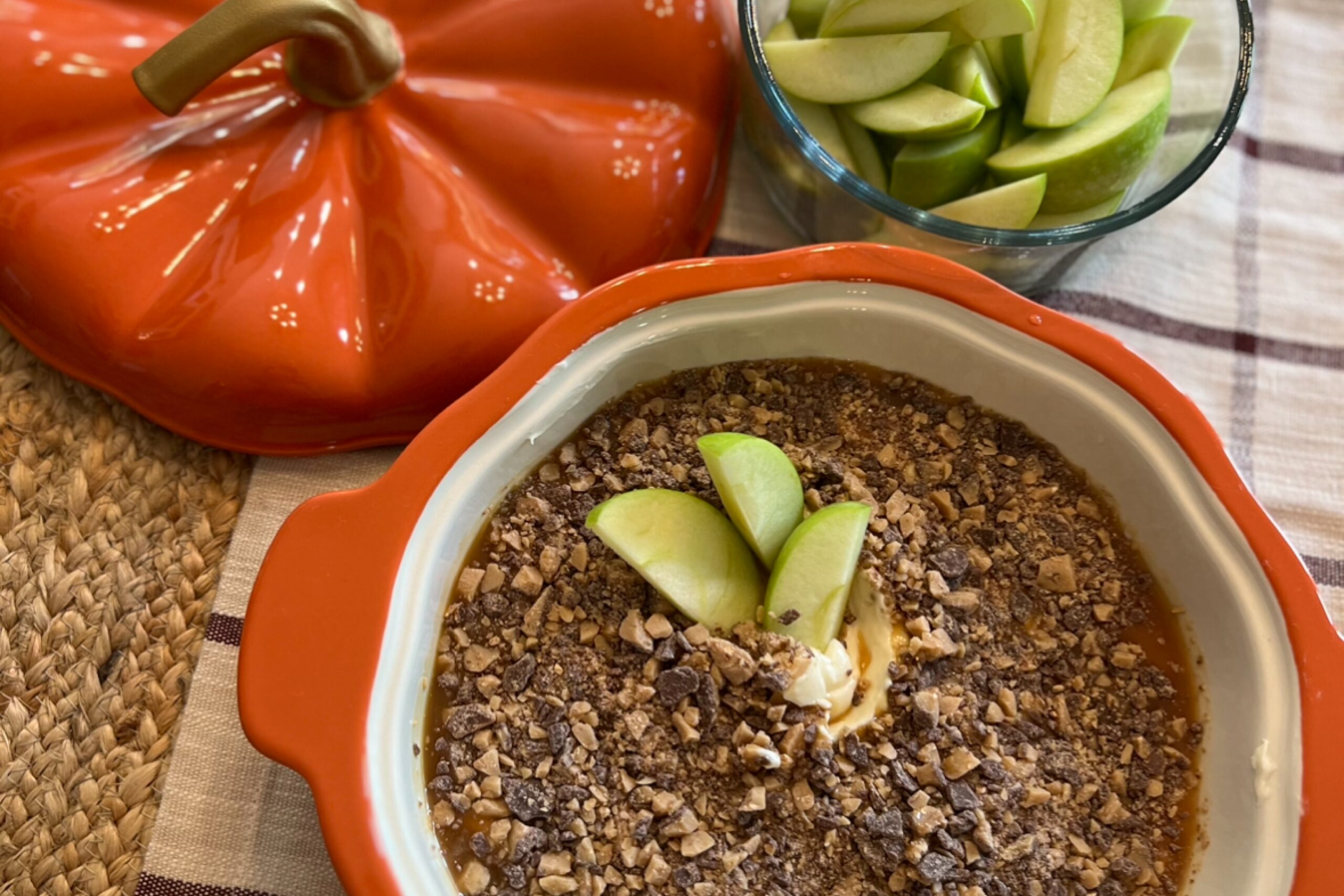 Caramel Cream Cheese Apple Dip