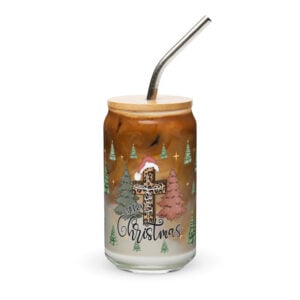 CBM "Merry Christmas Jesus" Glass