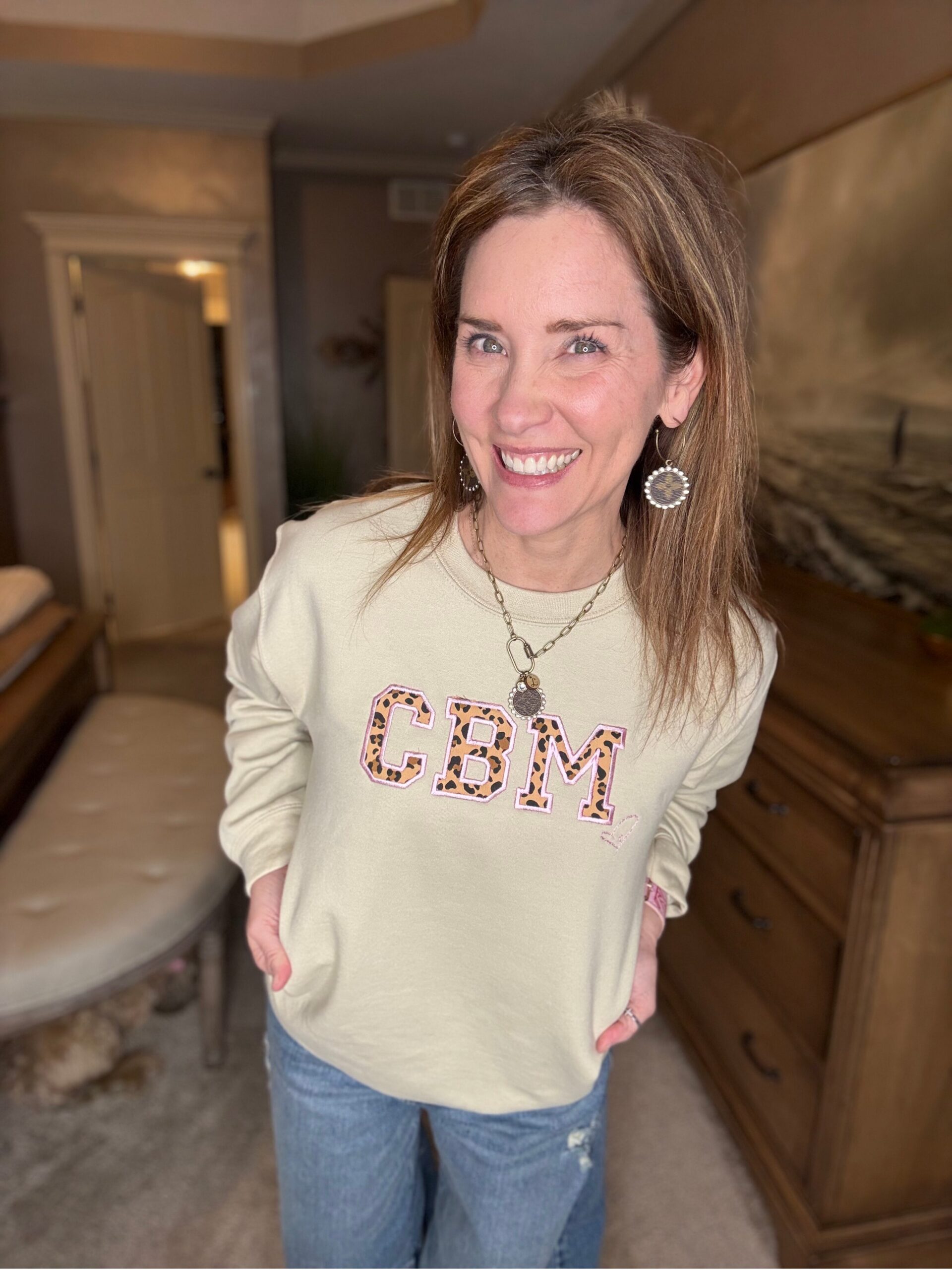 CBM Leopard Print Crewneck - Image 2