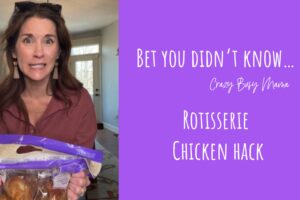 Debone Rotisserie Chicken Hack - Crazy Busy Mama