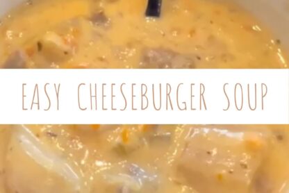 Cheeseburger Soup Recipe
