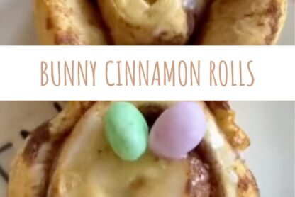 Easter breakfast cinnamon roll