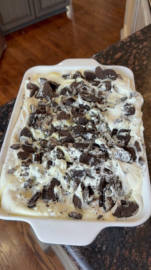 Dirt cake Oreo recipe