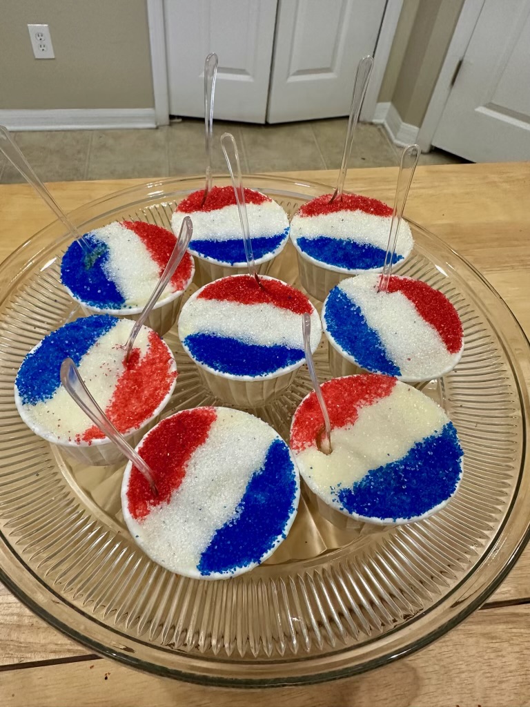snow cone summer cupcakes