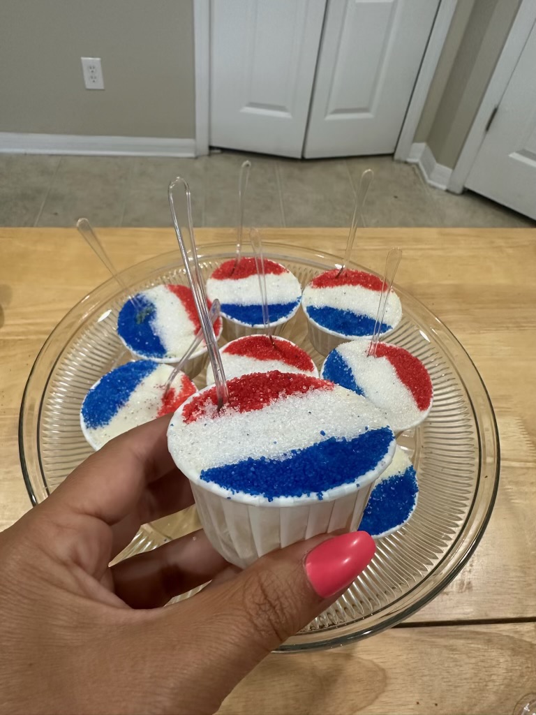 snow cone summer cupcakes