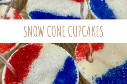 Snow Cone Summer Cupcake