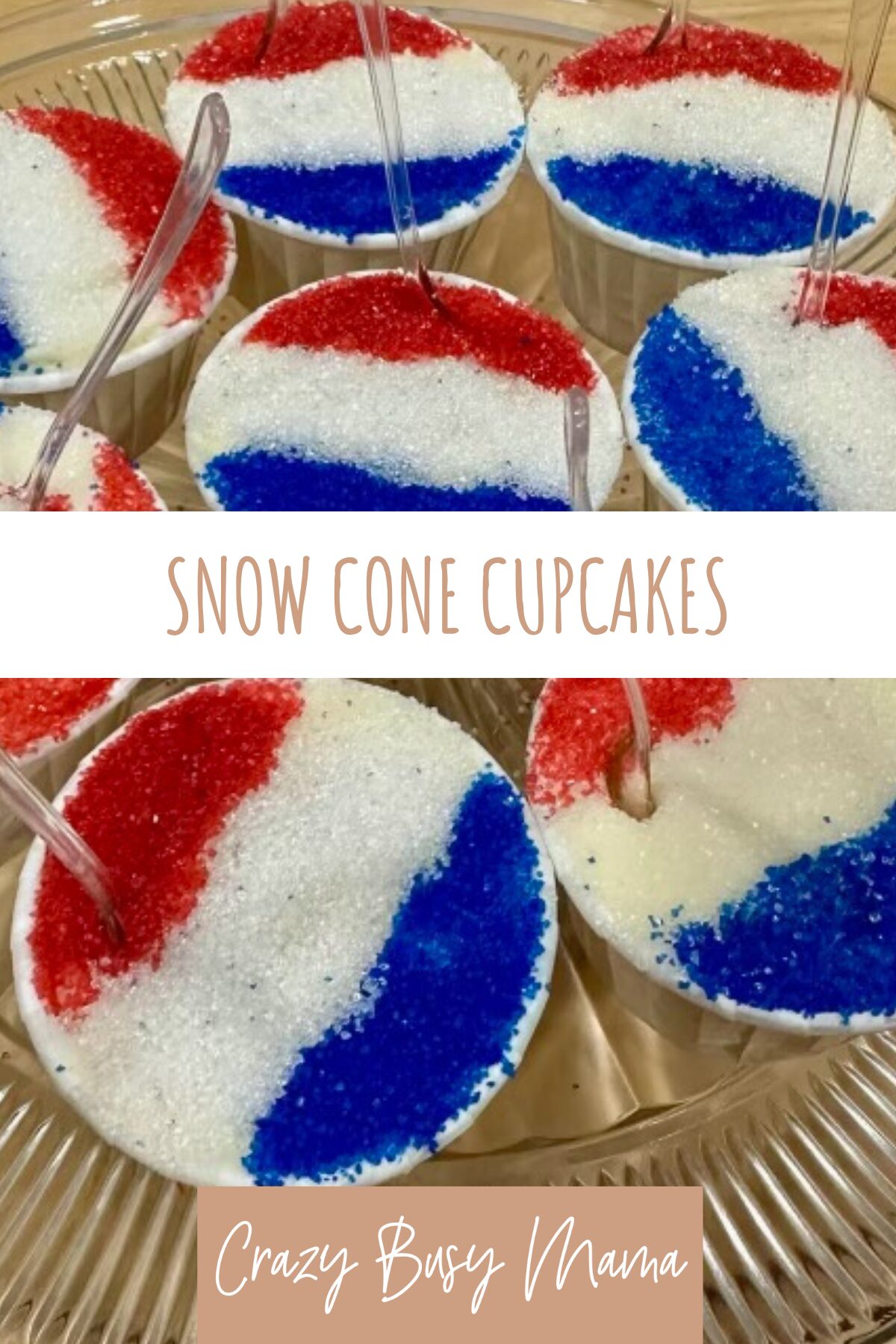 Snow Cone Summer Cupcake