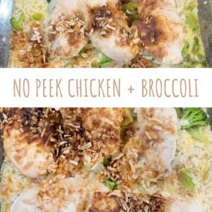 no peek chicken with rice and broccoli