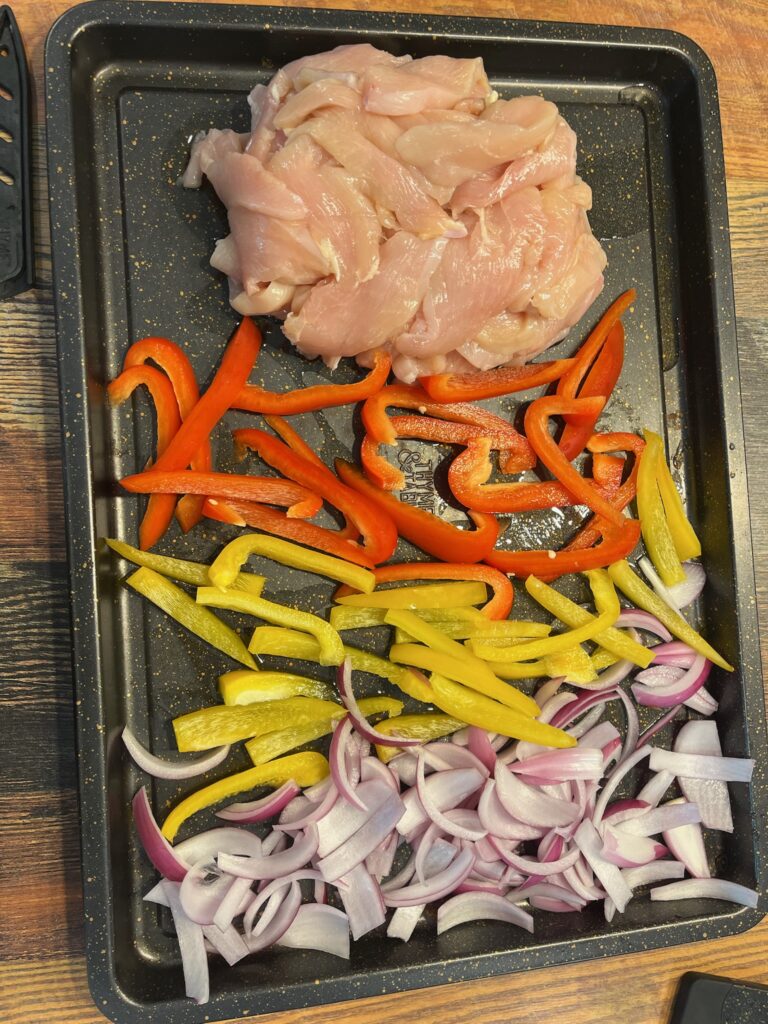 Chicken Fajitas Sheet Pan