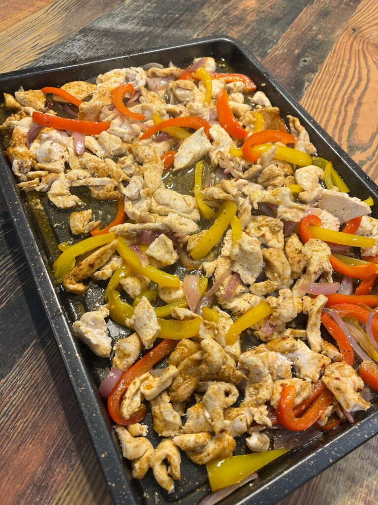 Chicken Fajitas Sheet Pan