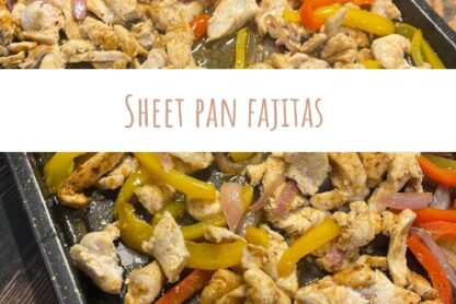 Chicken Fajitas Sheet Pan
