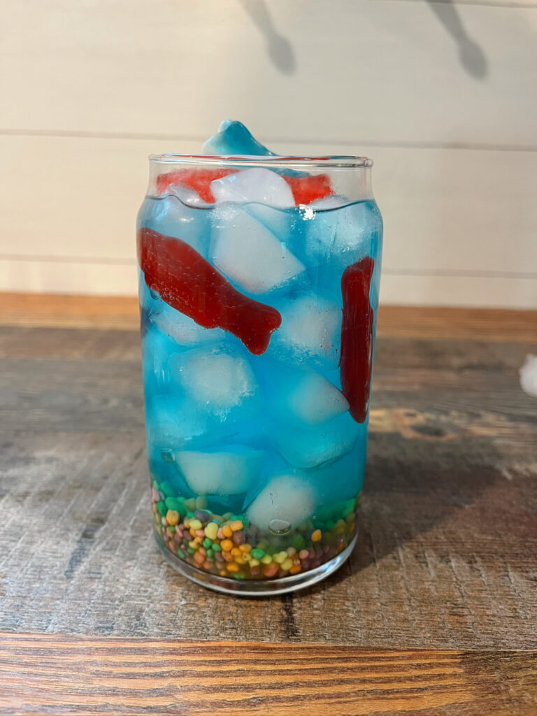 candy ocean blue mocktail