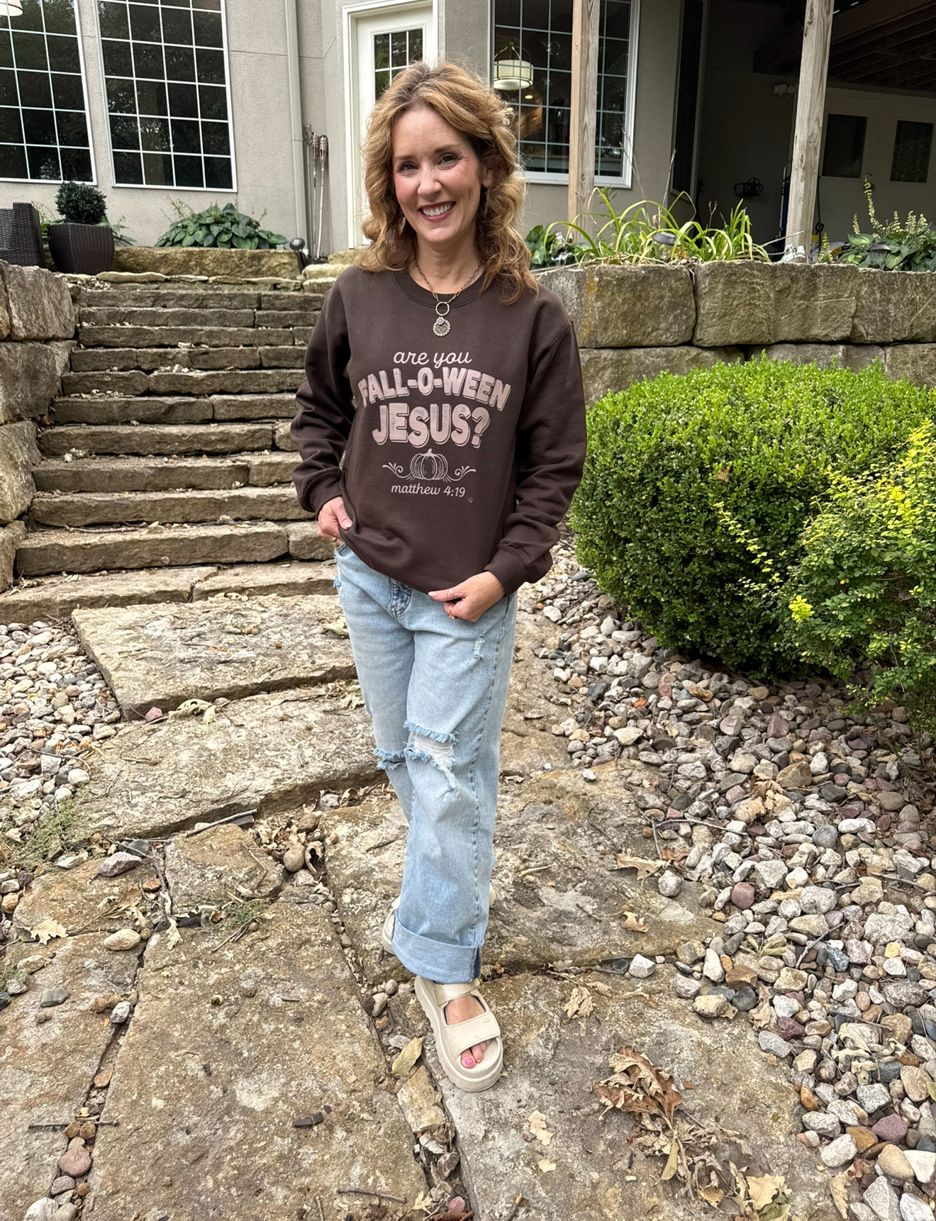 CBM "Fall-o-ween Jesus" Fall Crewneck - Image 5