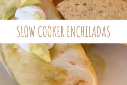 slow cooker chicken enchiladas