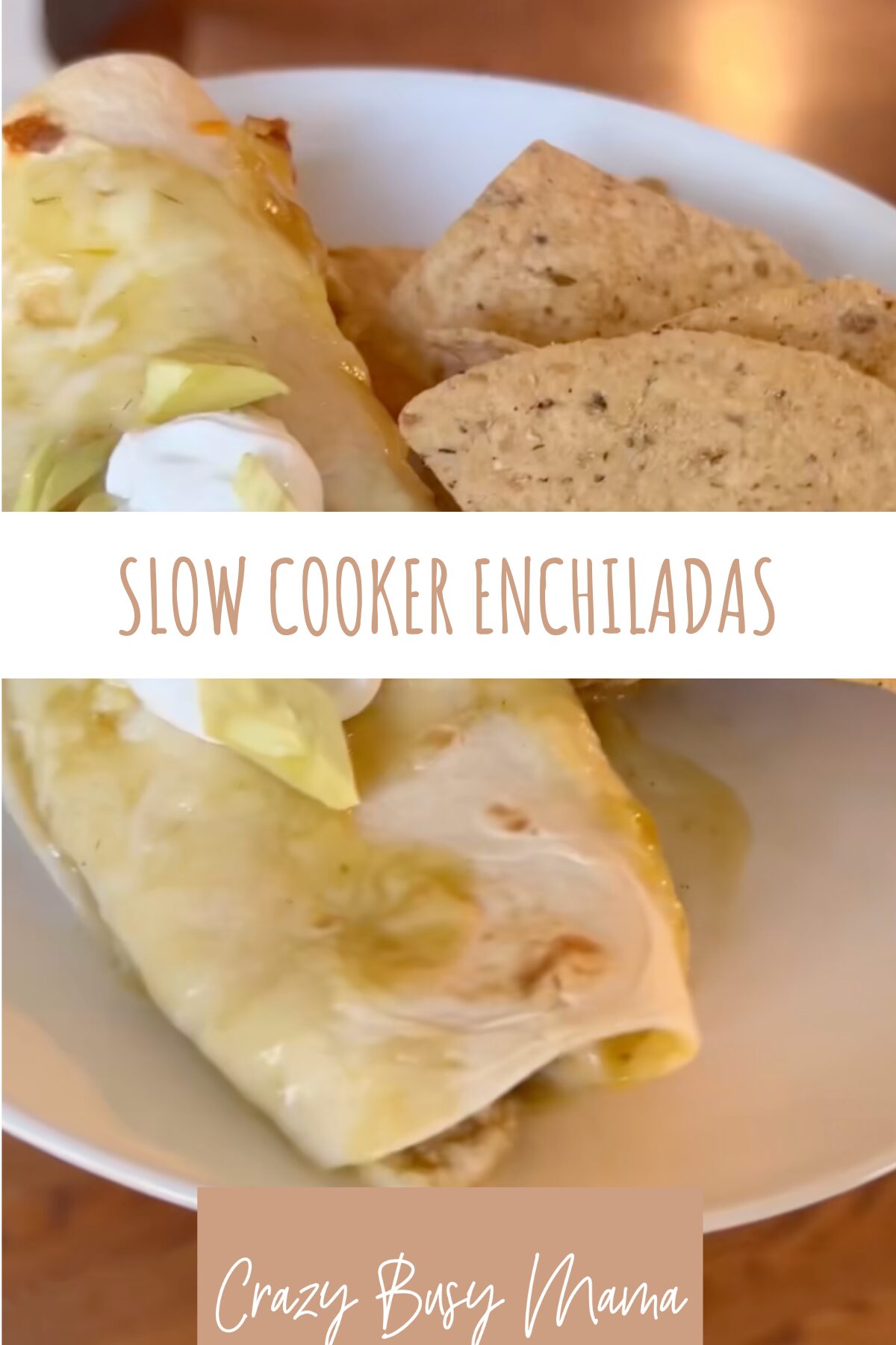 slow cooker chicken enchiladas
