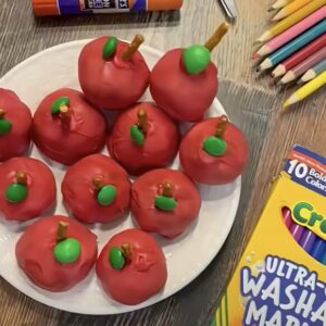 oreo apple back to school cookies