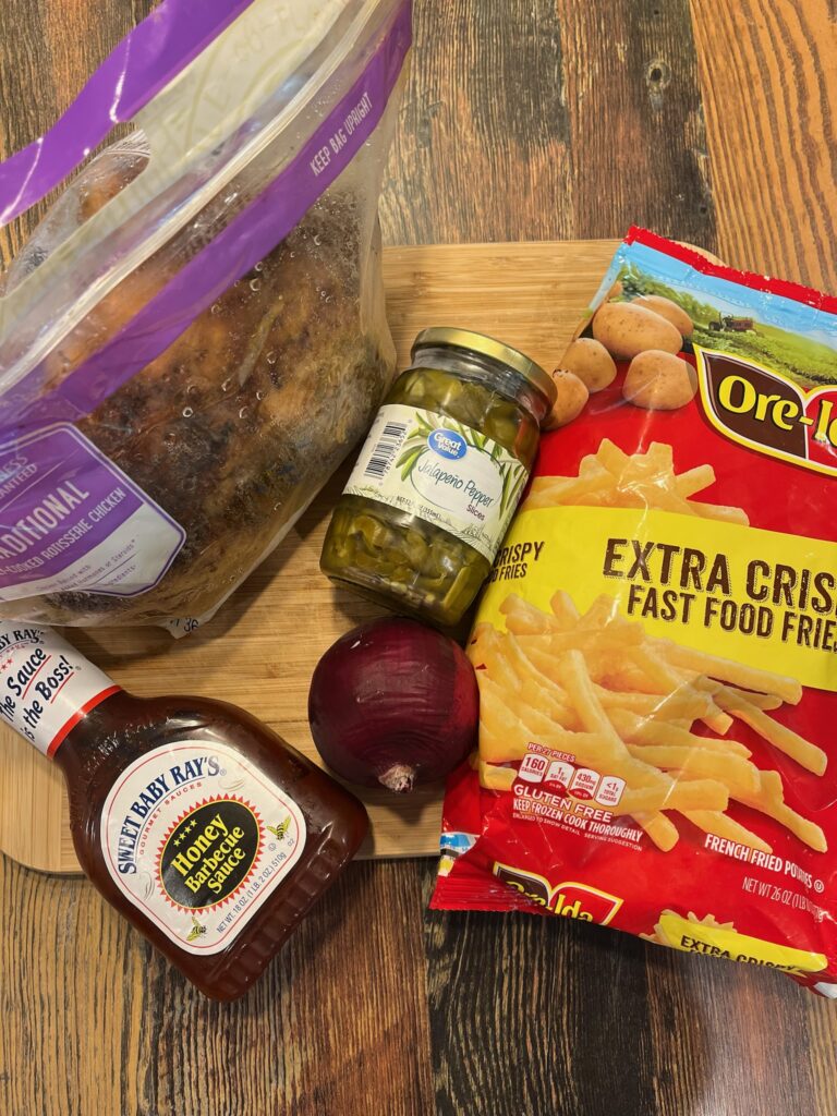 Loaded BBQ nacho fries