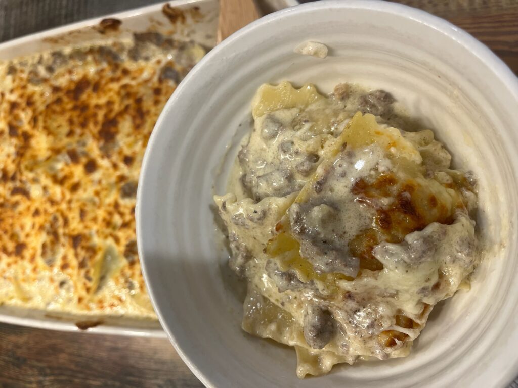 Sausage Ravioli Bake