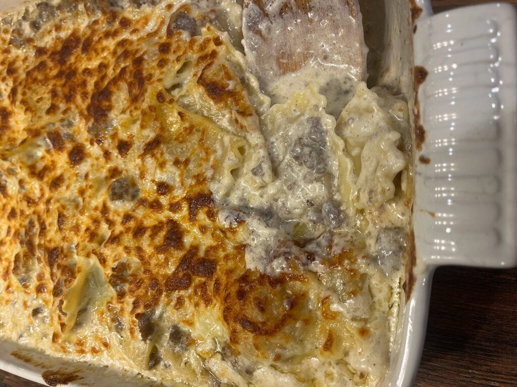 Sausage Ravioli Bake