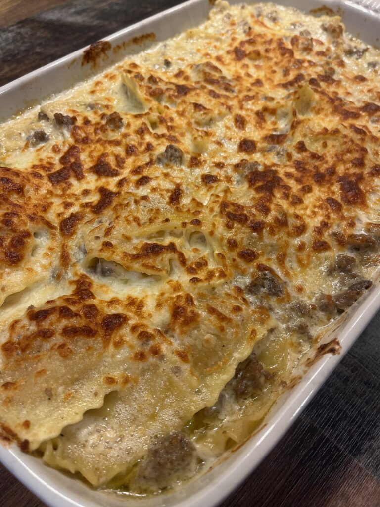 Sausage Ravioli Bake
