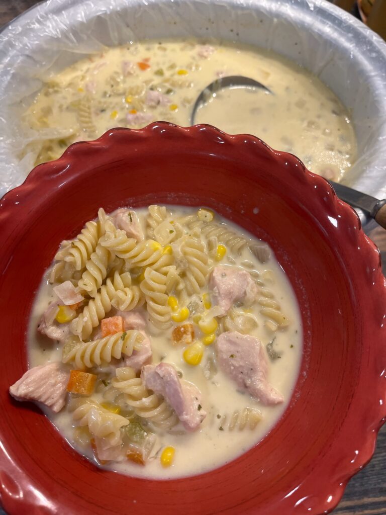 cheesy ranch chicken noodle