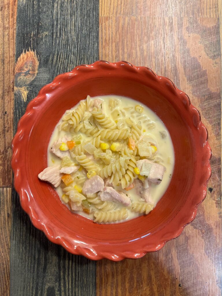 cheesy ranch chicken noodle