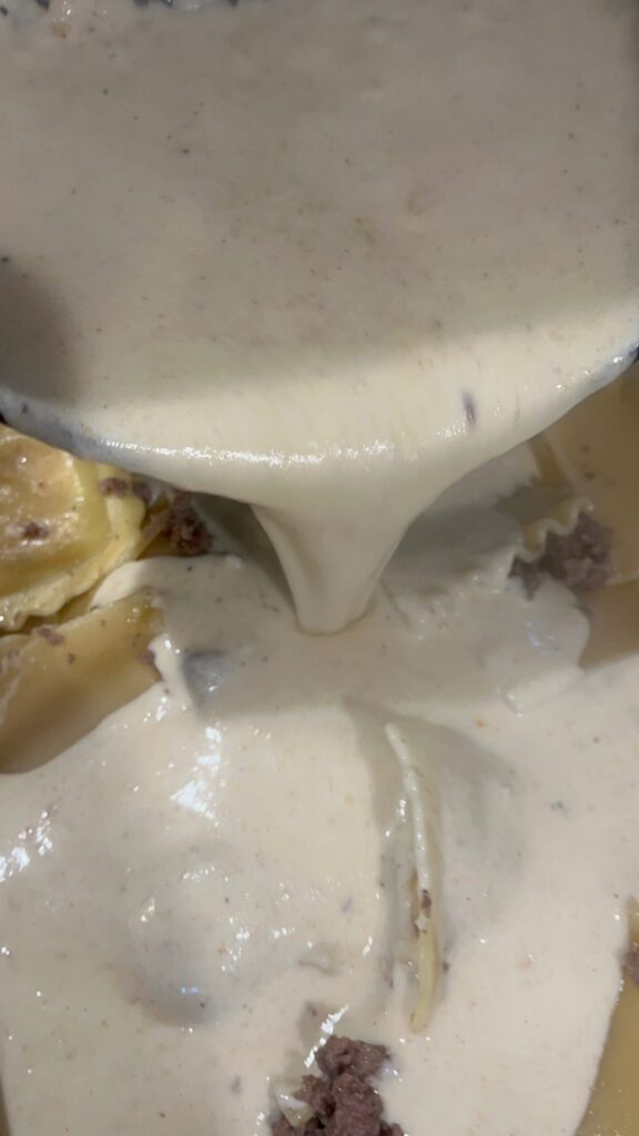 Sausage Ravioli Bake