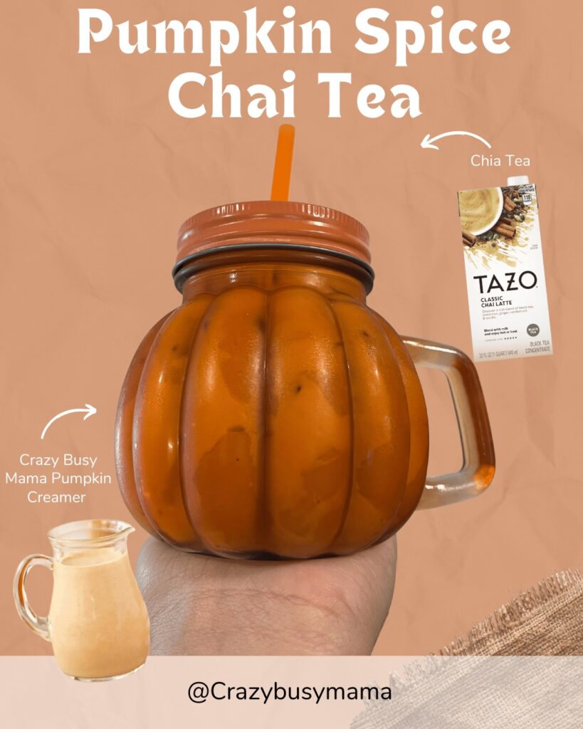 Iced Pumpkin Chai Tea Latte