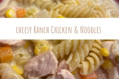 cheesy ranch chicken noodle