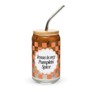 "Jesus is my Pumpkin Spice" Cold Brew Glass