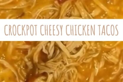 Cheesy Chicken Tacos crockpot recipe