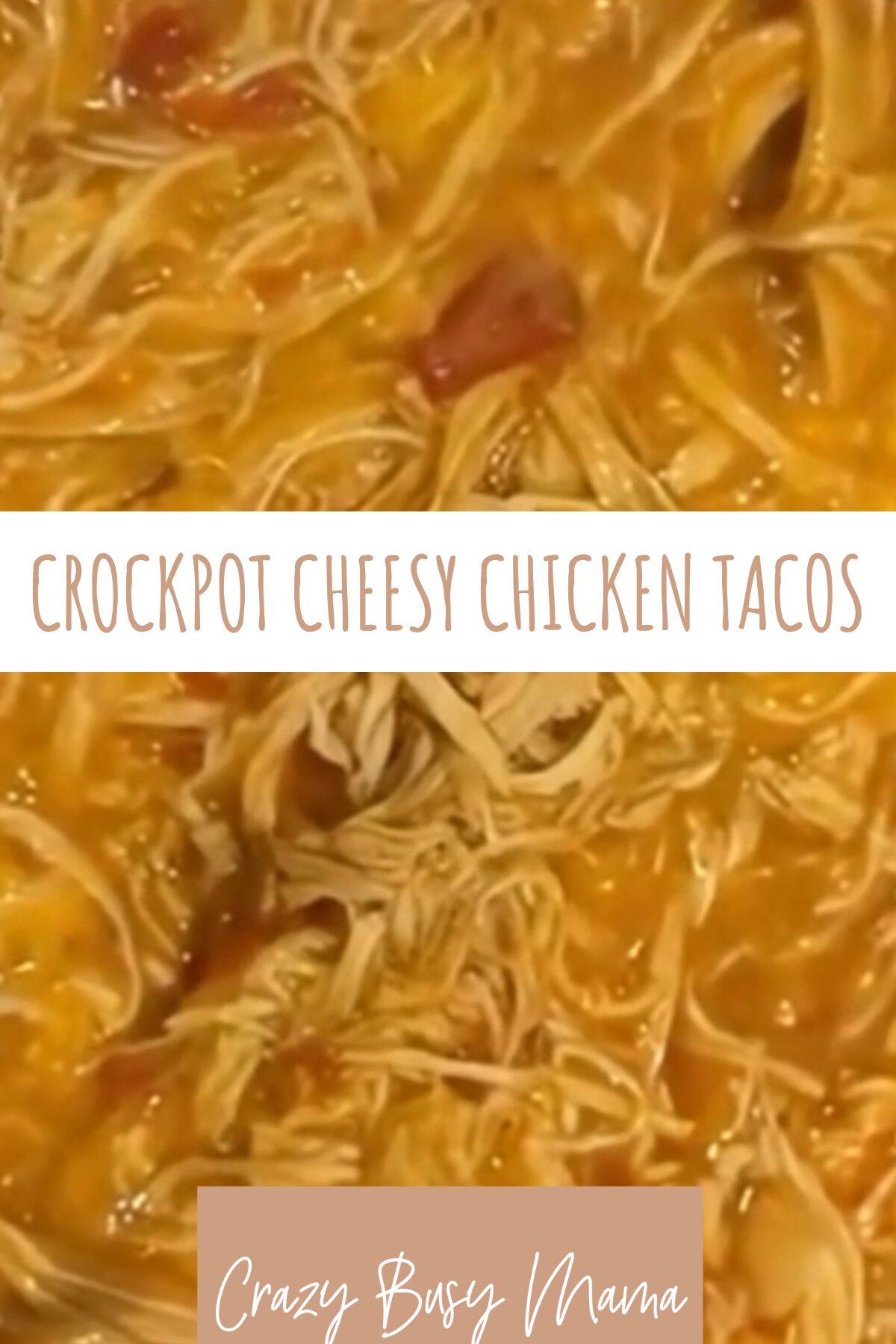 Cheesy Chicken Tacos crockpot recipe