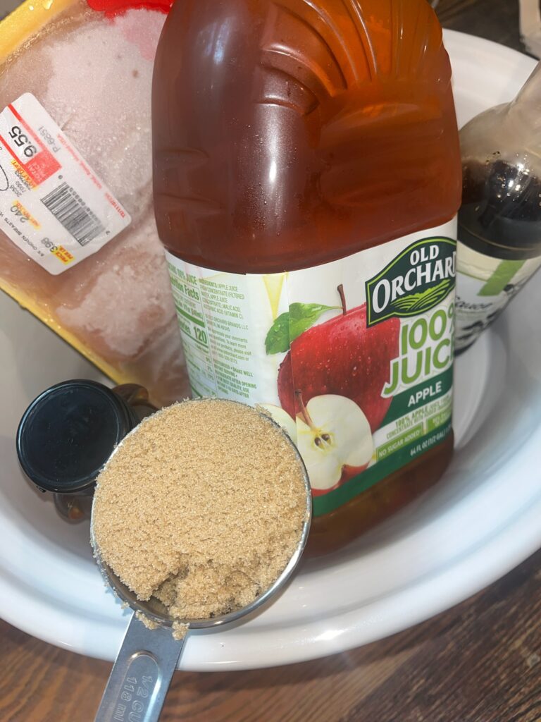 Honey Glazed apple chicken