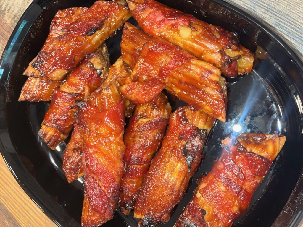 Barbecue manicotti shells